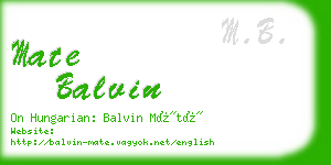 mate balvin business card